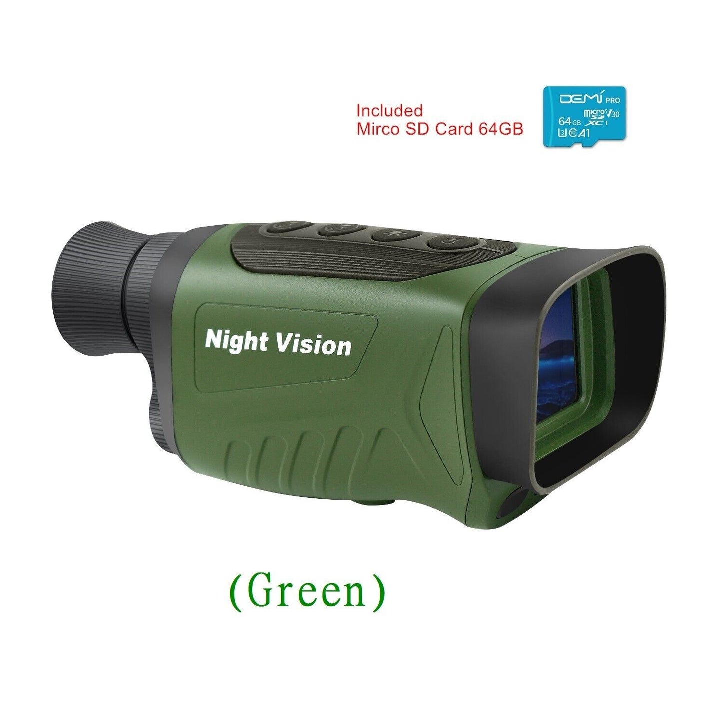 Night Vision 8X Digital Zoom Telescope Monocular Photo Video for Hunting Outdoor