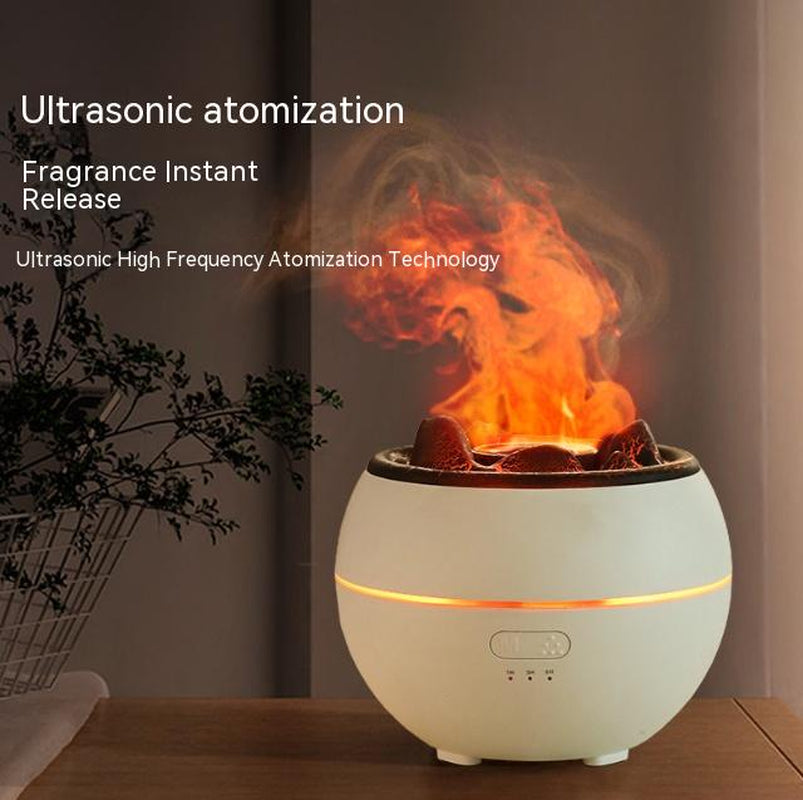 Flame Aroma Diffuser Household Desk Aromatherapy Humidifier