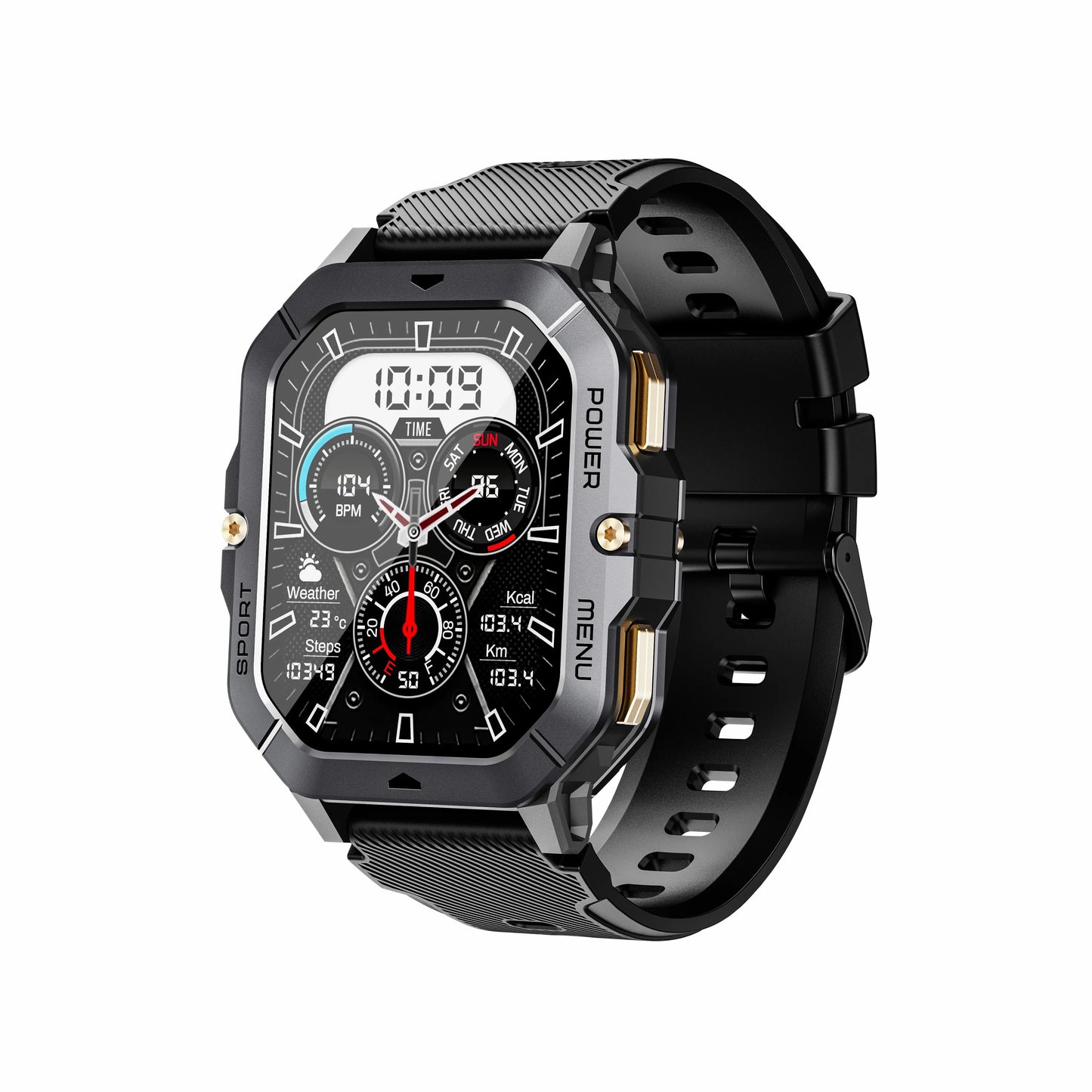 Fashion Smart Watch 1ATM Waterproof Bluetooth Voice Calling Watches Heart Rate Monitor Sports Fitness Tracker Smartwatch