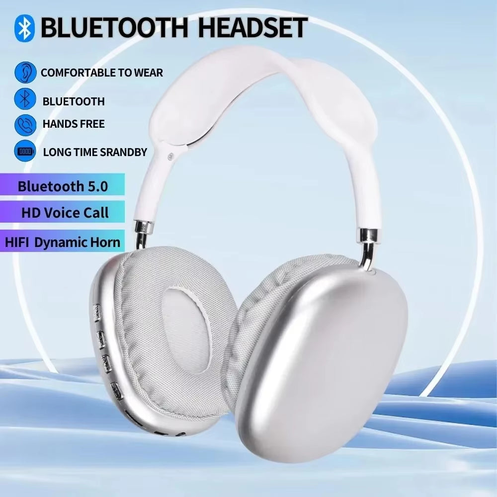 Newest Headphone Wireless Bluetooth Headset with Mic Noise Cancelling Headsets Stereo Sound Earphone Sports Gaming Headphones